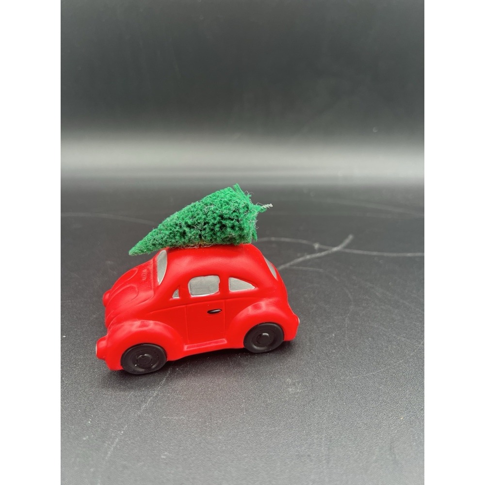 🚗 Dept 56 Village Accessory "Car With Tree" – Retired Holiday Piece